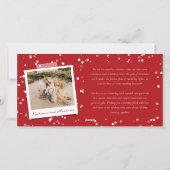 Mr.And Mrs. First 結婚した Christmas 3 Photos結婚 シーズンカード (裏面)