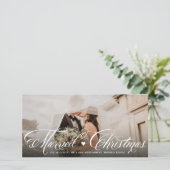 Mr.And Mrs. First 結婚した Christmas Photos結婚 シーズンカード (スタンド正面)