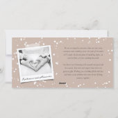 Mr.And Mrs. First 結婚した Christmas Photos結婚 シーズンカード (裏面)