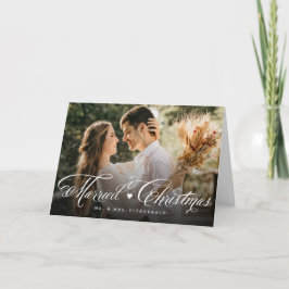 Mr.And Mrs. First 結婚した Christmas Photos結婚 シーズンカード