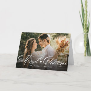 Mr.And Mrs. First 結婚した Christmas Photos結婚 シーズンカード