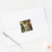 Mr. and Mrs. Fraser, c.1785-90 (キャンバス上の油) スクエアシール (封筒)