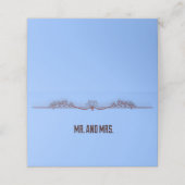 Mr. and Mrs. Guest with Lined Florish プレイスカード (外部開封)