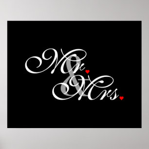 Mr. and Mrs. Husband Wife His Hers Newly Weds ポスター