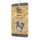 Mr.And Mrs. Nameフォト結婚式の引き出物 カーエアーフレッシュナー (左)