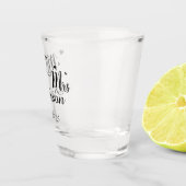 Mr and Mrs - Name - Weddind date ショットグラス (右)