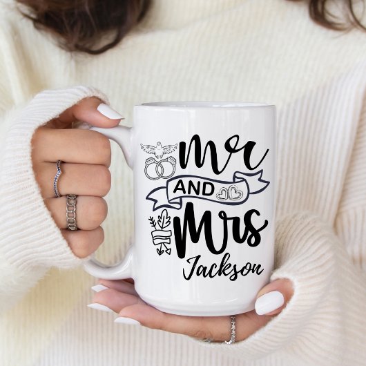 Mr. and Mrs. Newly Wed Mug コーヒーマグカップ
