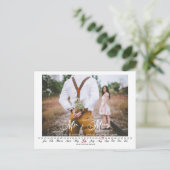 Mr.And Mrs. Save the Date Infinity Calendar Postca ポストカード (スタンド正面)