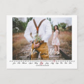 Mr.And Mrs. Save the Date Infinity Calendar Postca ポストカード (正面)