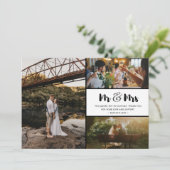 Mr.And Mrs. Thank You Photo Collage's 結婚. サンキューカード (スタンド正面)