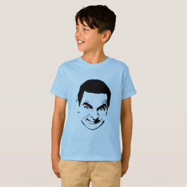 Mr Bean顔ステンシルアーポップ・アートのト Tシャツ