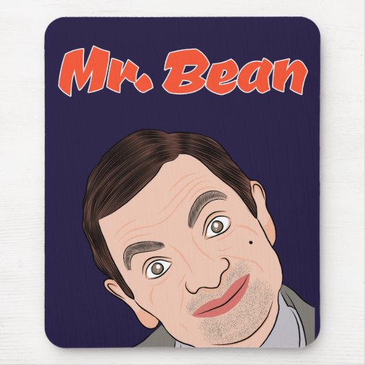 Mr. Bean (Rowan Atkinson) Fan Art Mousepad マウスパッド (正面)