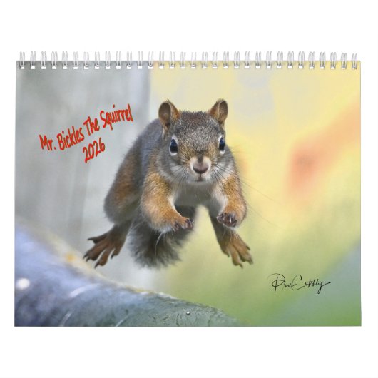 Mr. Bickles The Squirrel - medium calendar two pag カレンダー (カバー)