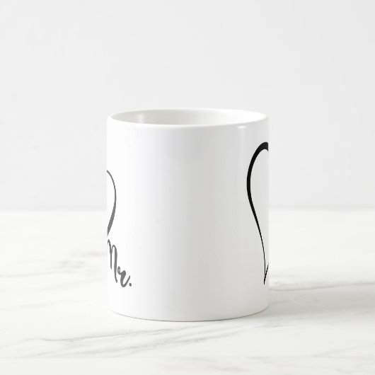 Mr. Black Heart Mug コーヒーマグカップ (中央)