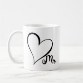 Mr. Black Heart Mug コーヒーマグカップ (左)