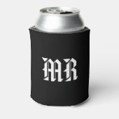 MR Black & White Nameモノグラムイニシャル 缶クーラー (缶裏面)