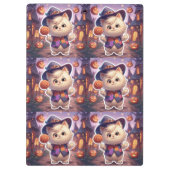 Mr. Bluffy – ハロウィーンの優しいブルーフマスター クリップボード (裏面)