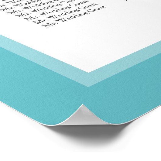 Mr.Bow Seating ChartでMrs Color Selectを選択 ポスター (角)