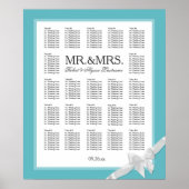 Mr.Bow Seating ChartでMrs Color Selectを選択 ポスター (正面)