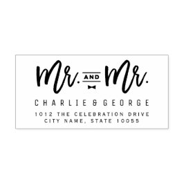 Mr.Bow Tieスクリプトゲイのゴム結婚スタンプ ラバースタンプ