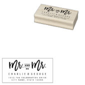 Mr.Bow Tieスクリプトゲイのゴム結婚スタンプ ラバースタンプ (押印)