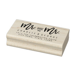 Mr.Bow Tieスクリプトゲイのゴム結婚スタンプ ラバースタンプ