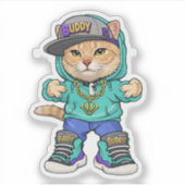 Mr. Buddy ステッカー 💖 シール (正面)