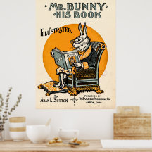 Mr. Bunny, his book - Adam L. Sutton Poster