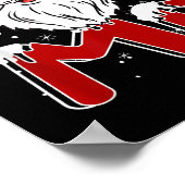 Mr Claus Costume Christmas Funny Santa Hat Family  ポスター (角)