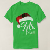 Mr Claus & Mrs Claus Est Tシャツ (デザイン正面)