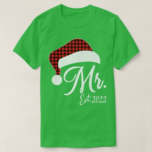 Mr Claus & Mrs Claus Est Tシャツ (デザイン正面)