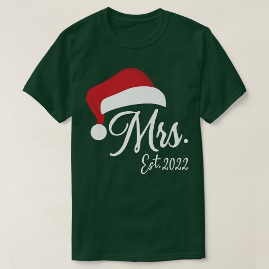 Mr Claus & Mrs Claus Est Tシャツ (デザイン正面)