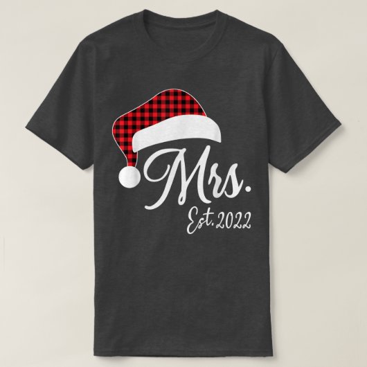 Mr Claus & Mrs Claus Est Tシャツ (デザイン正面)