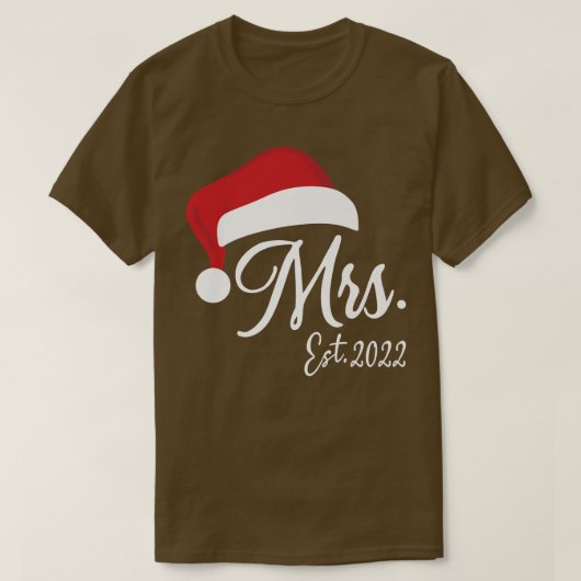 Mr Claus & Mrs Claus Est Tシャツ (デザイン正面)