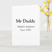 Mr Daddy since add year name parents father name g カード (黄色い花)