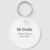 Mr Daddy since add year name parents father name g キーホルダー (正面)