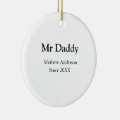 Mr Daddy since add year name parents father name g セラミックオーナメント (右)