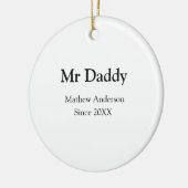 Mr Daddy since add year name parents father name g セラミックオーナメント (左)