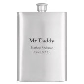 Mr Daddy since add year name parents father name g フラスク (正面)