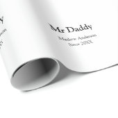 Mr Daddy since add year name parents father name g ラッピングペーパー (ロールコーナー)