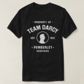 Mr Darcy Pride and Prejudice Jane Austen  Team Dar Tシャツ (デザイン正面)