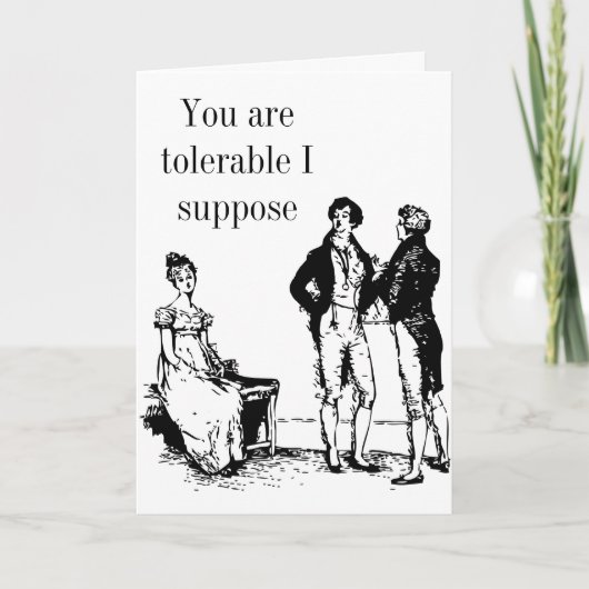 Mr. Darcy Valentine Card no2 -プライドと偏見 シーズンカード (正面)
