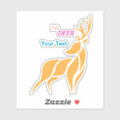 Mr. Deer Graphic – Rustic Woodland Style シール (シート)