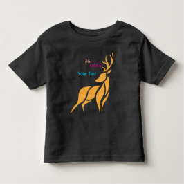 Mr. Deer Graphic – Rustic Woodland Style トドラーTシャツ