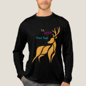Mr. Deer Graphic – Rustic Woodland Style トライブレンドＴシャツ (正面)