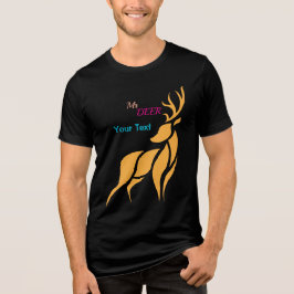 Mr. Deer Graphic – Rustic Woodland Style トライブレンドTシャツ