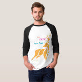 Mr. Deer Graphic – Rustic Woodland Style Tシャツ (正面フル)