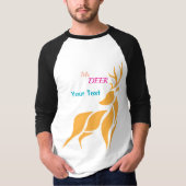 Mr. Deer Graphic – Rustic Woodland Style Tシャツ (正面)