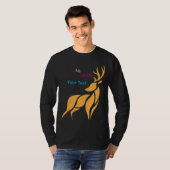 Mr. Deer Graphic – Rustic Woodland Style Tシャツ (正面フル)