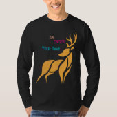 Mr. Deer Graphic – Rustic Woodland Style Tシャツ (正面)